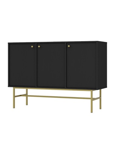 Buffet TOKYO graphite 125 cm 3 portes