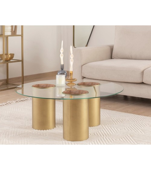 Table basse Lany 90x90x35cm