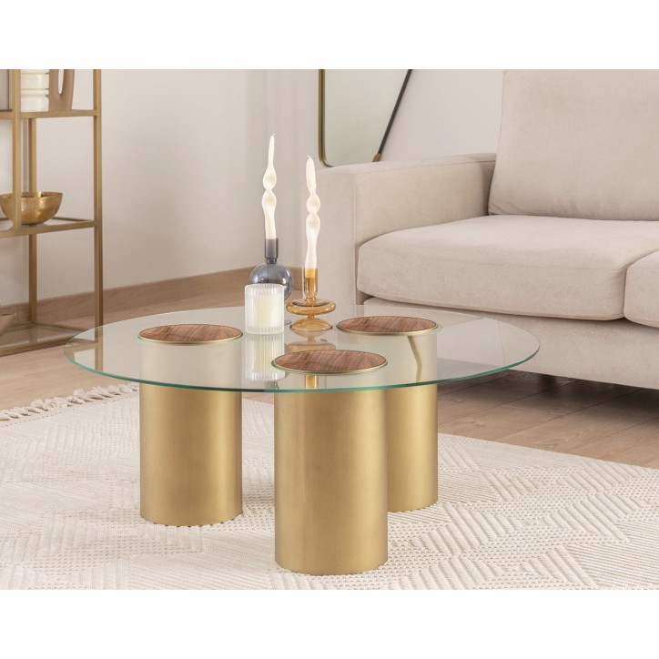 Table basse Lany 90x90x35cm