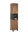 Salon complet KYOTO : table basse, meuble TV, vitrine, commode haute, (buffet)