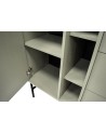 Buffet TOKYO Vert eucalyptus 100 cm 2 portes + 1 niche