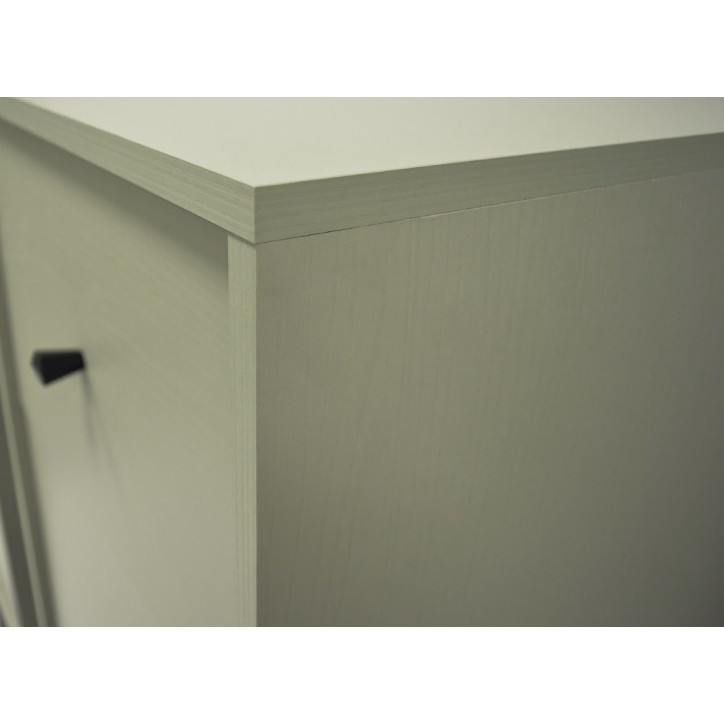 Buffet TOKYO Vert eucalyptus 100 cm 1 porte + 1 niche + 3 tiroirs