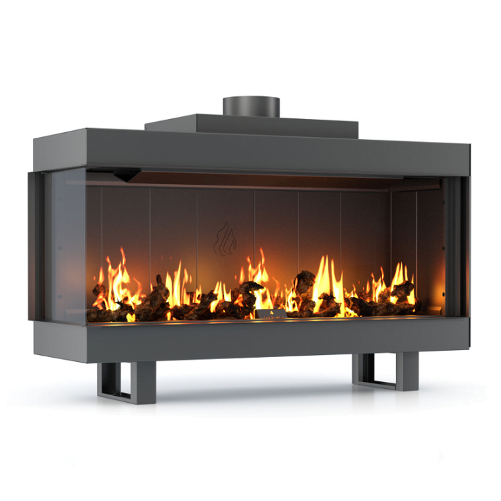 Insert cheminée GAS CORNER 200cm