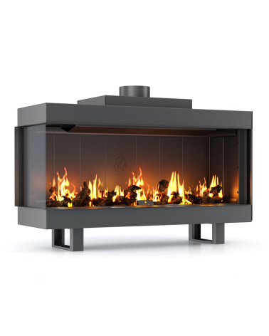 Insert cheminée GAS CORNER 150cm