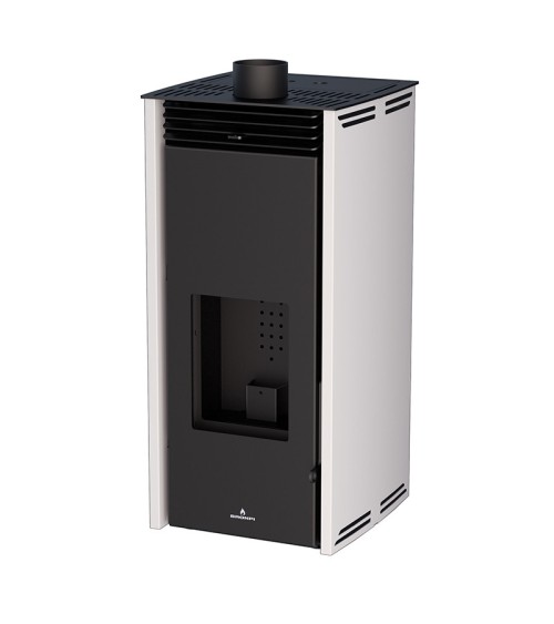 Poêle à pellet - SANS ELECTRICITE - FREE 6 kW couleur  blanc