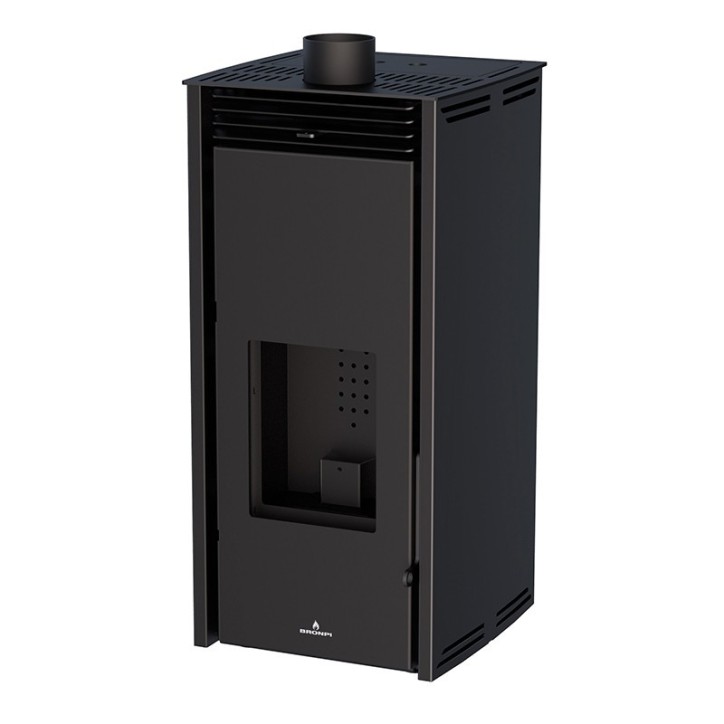 Poêle à pellet - SANS ELECTRICITE - FREE 11 kW couleur noire