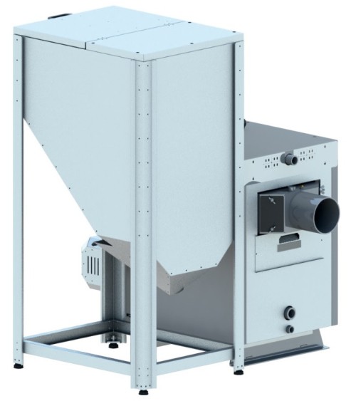 Chaudière à pellets mini 10 kW avec réservoir à pellets