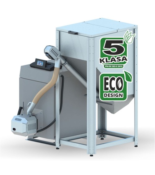Chaudière à pellets mini 15 kW avec réservoir à pellets