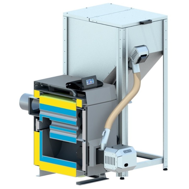 Chaudière à pellets mini 15 kW avec réservoir à pellets Chaudière à pellets mini 15 kW avec réservoir à pellets