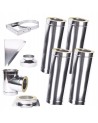 Kit conduit isolé 4m double paroi Ø 100/120/130/150/160/180/200 mm