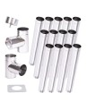 Kit conduit cheminée simple paroi de 13 m Ø 100/120/130/150/160/180/200 mm