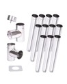 Kit conduit cheminée simple paroi de 11 m Ø 100/120/ 130/150/160/180/200 mm