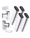 Kit conduit cheminée simple paroi ovale de 4 m Ø 120x185 mm