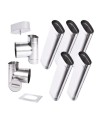 Kit conduit cheminée simple paroi ovale de 5 m Ø 120x185 mm