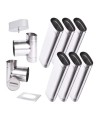 Kit conduit cheminée simple paroi ovale de 6 m Ø 120x185 mm