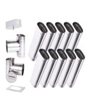Kit conduit cheminée simple paroi ovale de 10 m Ø 120x185 mm