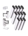 Kit conduit cheminée simple paroi ovale de 11 m Ø 120x185 mm