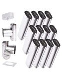 Kit conduit cheminée simple paroi ovale de 12 m Ø 120x185 mm