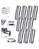 Kit conduit isolé 10m double paroi Ø 100/120/130/150/160/180/200 mm