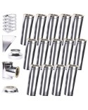 Kit conduit isolé 14m double paroi Ø 100/120/130/150/160/180/200 mm