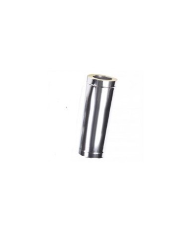 TUBE DROIT 1 ML ISOLE DOUBLE PAROI INOX EP. 1MM Ø 100/120/130/150/160/180/200 mm