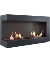 Cheminée bio-éthanol delta d'angle gauche 90 cm