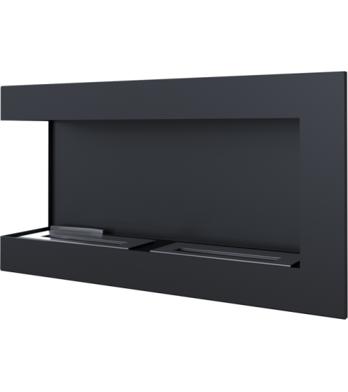 Cheminée bio-éthanol delta d'angle gauche 90 cm