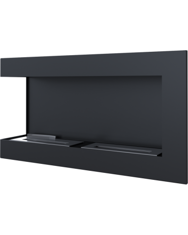 Cheminée bio-éthanol delta d'angle gauche 90 cm