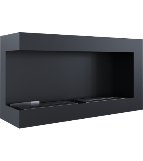 Cheminée bio-éthanol delta d'angle gauche 90 cm