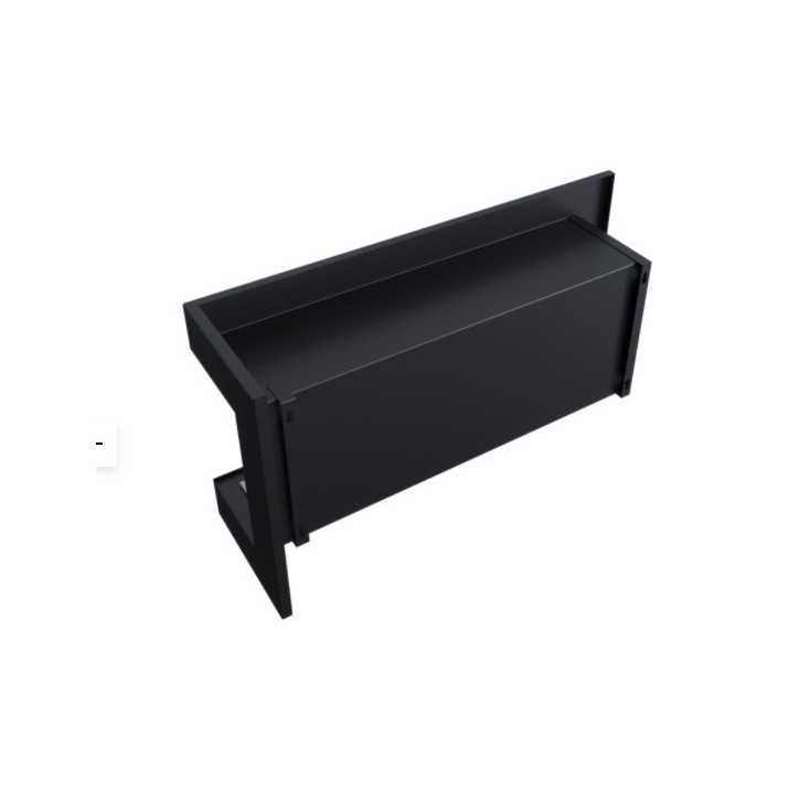 Cheminée bio-éthanol delta d'angle droit 120 cm