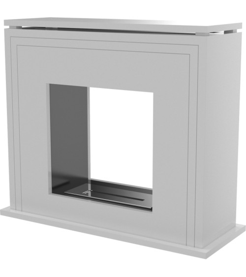 Cheminée bio-éthanol JUNE BLANC  80 cm