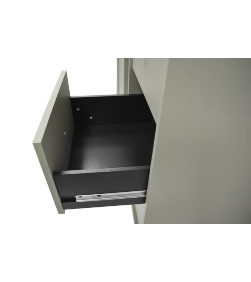 Buffet TOKYO Vert eucalyptius 80 cm 1 porte + 3 tiroirs