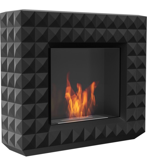 Cheminée bio-éthanol EGZUL  noir 114 cm