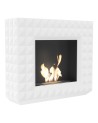 Cheminée bio-éthanol EGZUL  blanc 114 cm