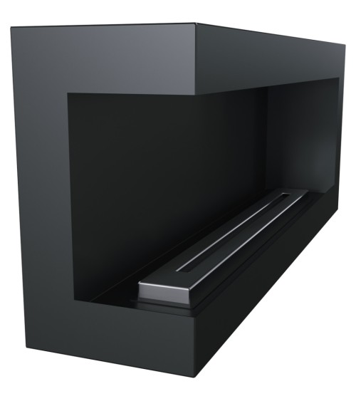 Cheminée bio-éthanol delta d'angle gauche 120 cm