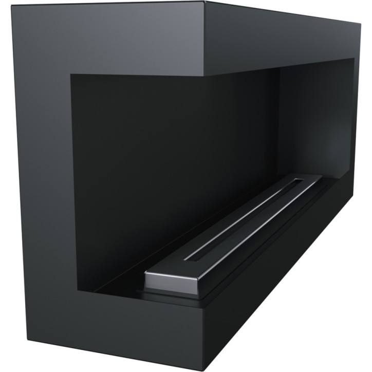 Cheminée bio-éthanol delta d'angle gauche 120 cm