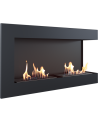 Cheminée bio-éthanol delta d'angle droit 90 cm