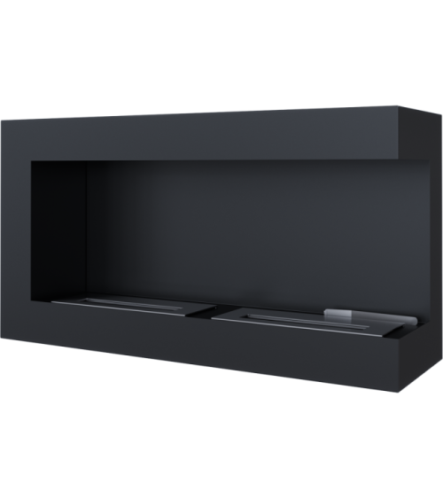 Cheminée bio-éthanol delta d'angle droit 90 cm