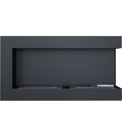 Cheminée bio-éthanol delta d'angle droit 90 cm