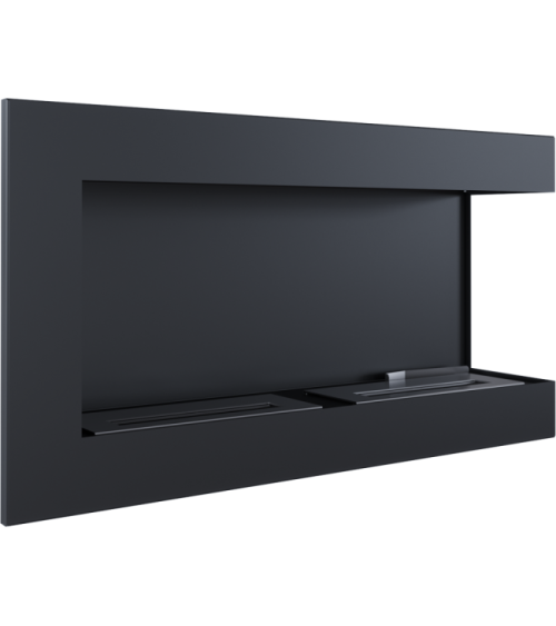 Cheminée bio-éthanol delta d'angle droit 90 cm