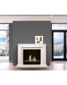 Chéminée bio-éthanol UDINE 2.5 kw blanc