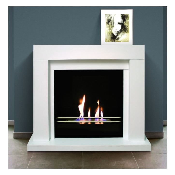 Chéminée bio-éthanol UDINE 2.5 kw blanc