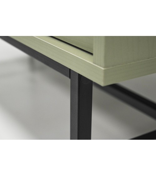 Buffet TOKYO Vert eucalyptus 80 cm 2 portes