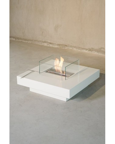 Cheminée bioéthanol CARRE table basse