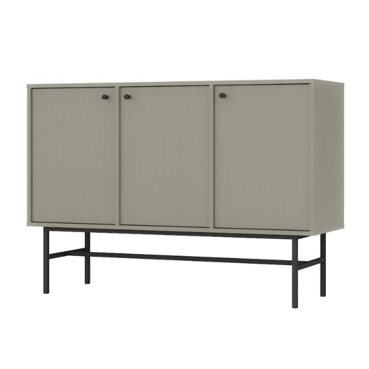 Buffet TOKYO Vert eucalyptus 125 cm 3 portes