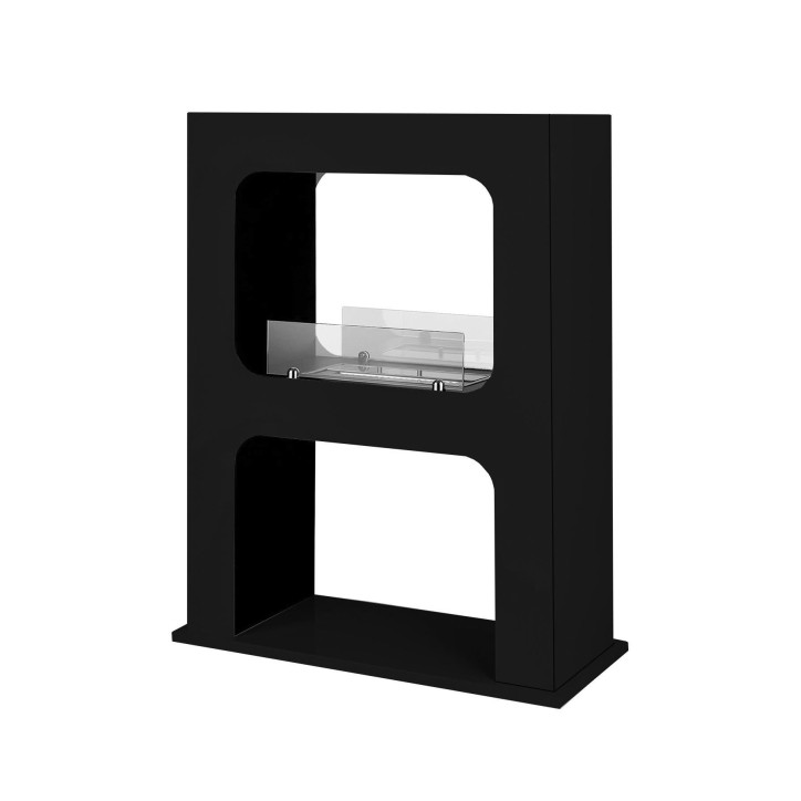 Cheminée bioéthanol autoportante HUIT noir Cheminée bioéthanol autoportante HUIT noir