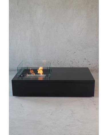 Cheminée bioéthanol autoportante TABLE noire