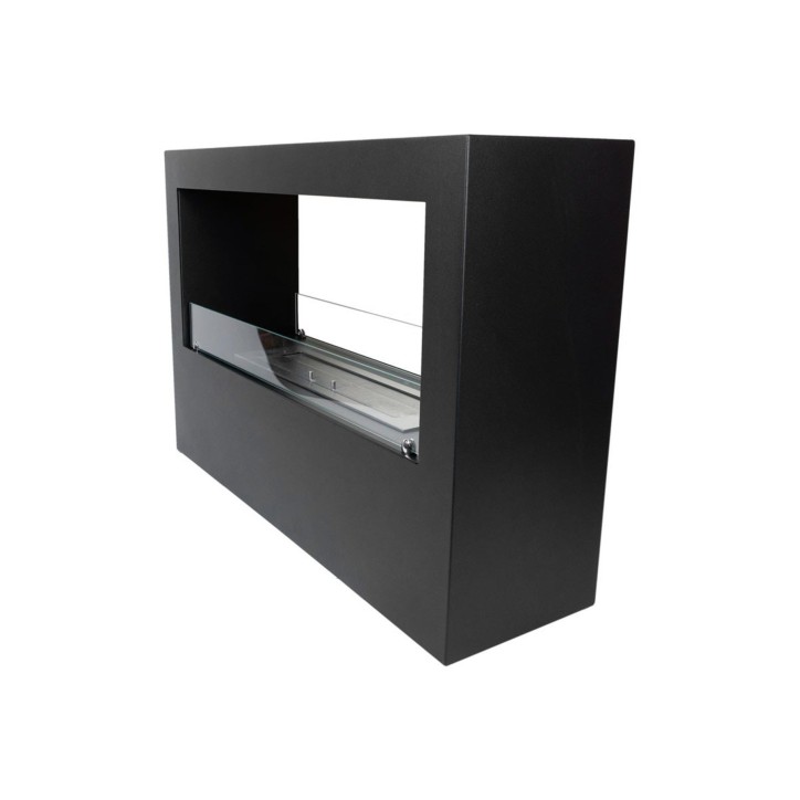 Cheminée bioéthanol avec support noir CADRE II Cheminée bioéthanol avec support noir CADRE II