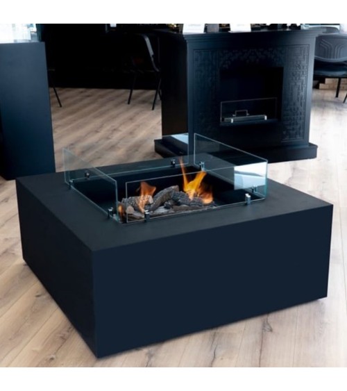 Cheminée bioéthanol autoportante TABLE II noire