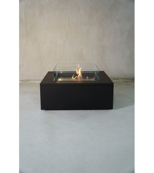 Cheminée bioéthanol autoportante TABLE II noire